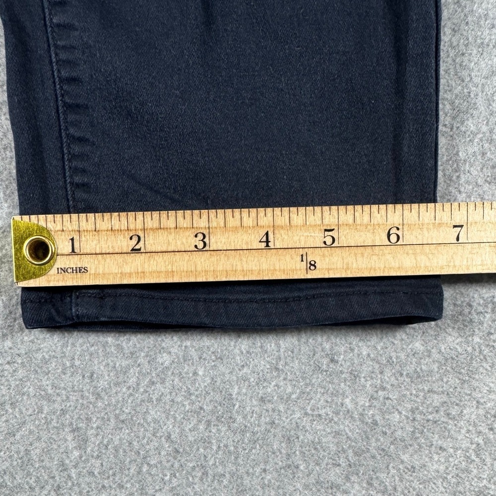 Eddie Bauer Slightly Curvy Slim Straight Pants Women 12 Blue Stretch Casual Navy - Picture 6 of 15